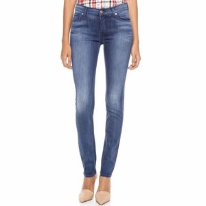 7 For All Mankind Roxanne Mid Rise Skinny Jeans
